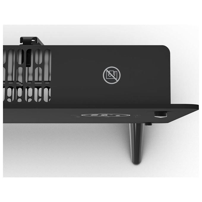 Olimpia Splendid Caleo Glass WiFi, stufa elettrica convezione, nero vetro, 2000W, controllo app