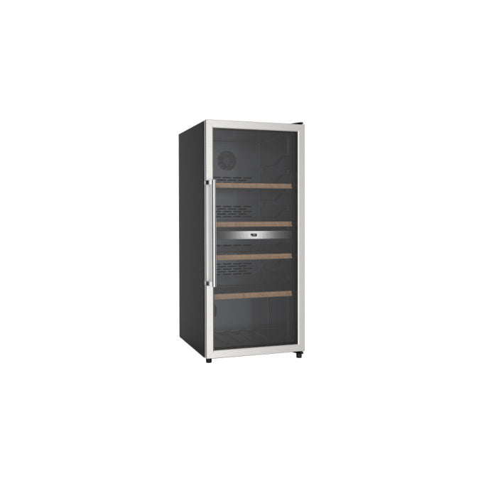 Nikkei KNWC205 Cantinetta Vino 2 Zone 200 L 98 Bottiglie Raffreddamento Ventilato Classe G (124x54x60 cm) colore Nero