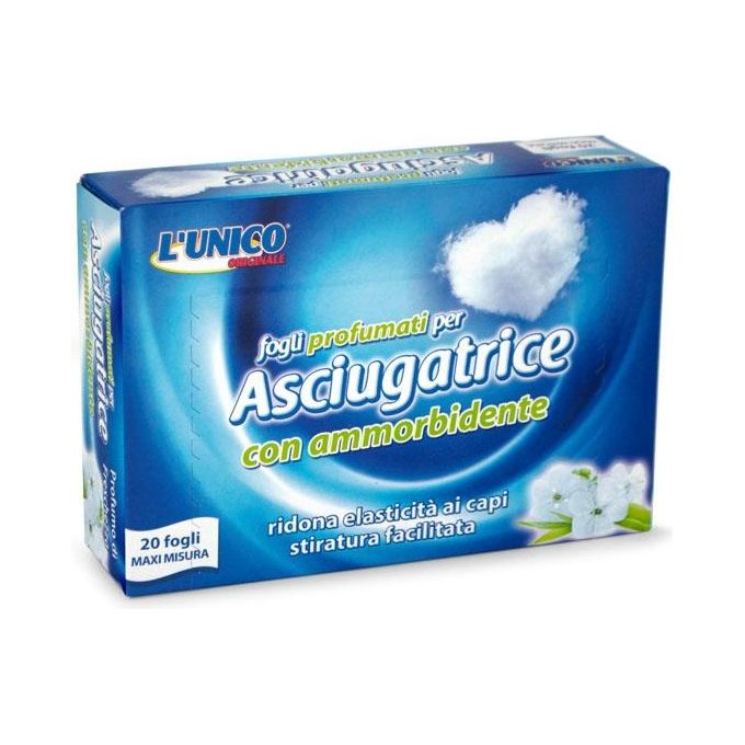 Lunico Fogli Profumati Asciugatrice pz 20 Lunico