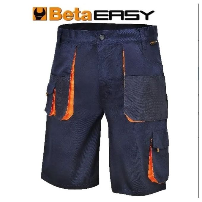 Beta BT078710900 7871E Bermuda da Lavoro Leggeri Twill 65% Poliestere 35% Cotone 180 g Oxford Rinforzato Blu colore Blu