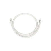 Idro Bric B2_0357903 Tubo Flessibile Gas Metano 150cm Diametro 15mm Gomma Termoplastica UNI EN 7140 con Fascette colore Bianco