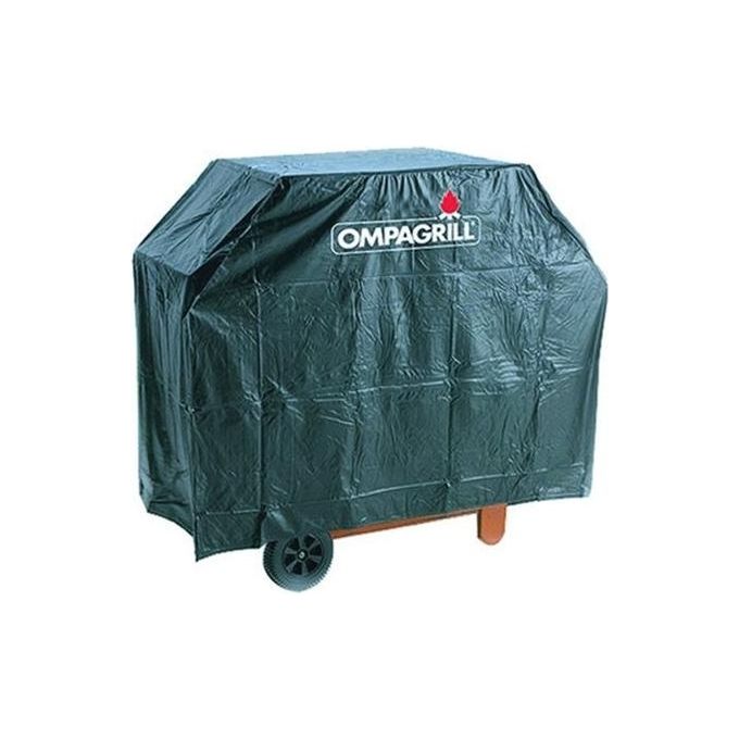 Ompagrill CB12090 Copribarbecue Accessorio Copertura Barbecue 120x50x90 cm Antipioggia PVC colore Nero