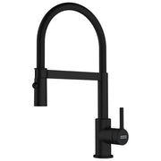 Newform miscelatore lavello semiprofessionale Moony, nero opaco, design moderno, serie Moony, mod. 3155.01.093