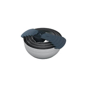 Joseph Joseph 100 COLLECTION NEST Set di Ciotole in Acciaio Inossidabile con Colino Scolapasta e Cucchiai Dosatori colore Argento