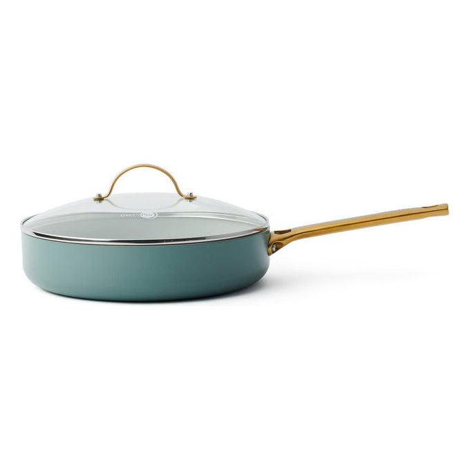 GreenPan CC002827-001 Padova Padella Antiaderente in Ceramica 28 cm con Coperchio 3.6 L Adatta a Induzione Forno fino a 220°C Lavabile in Lavastoviglie colore Sky Blue