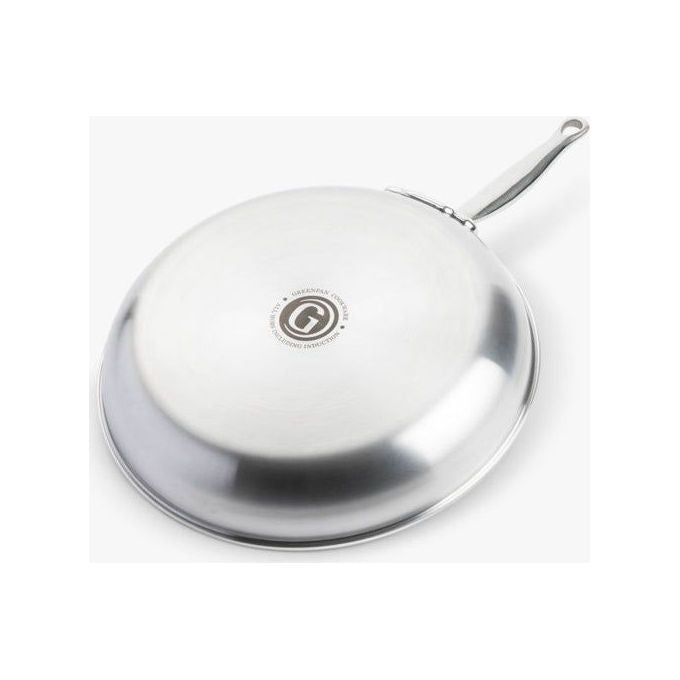 GreenPan CC003816-001 Premiere Padella Multiuso in Acciaio Inox con Rivestimento Antiaderente Ceramica Thermolon Fino a 220 °C colore Argento