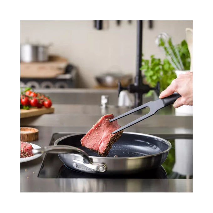 GreenPan CC003816-001 Premiere Padella Multiuso in Acciaio Inox con Rivestimento Antiaderente Ceramica Thermolon Fino a 220 °C colore Argento