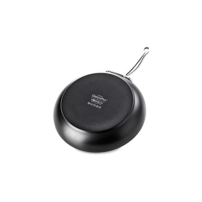 GreenPan CC005320001 Barcelona Pro Padella Antiaderente in Alluminio con Rivestimento Ceramico Thermolon Infinity senza PFAS adatta a tutti i piani cottura inclusa induzione diametro 20 cm colore Nero