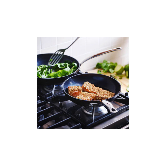 GreenPan CC005323-001 Barcelona Pro Padella Multiuso in Alluminio con Rivestimento Antiaderente in Ceramica Thermolon Infinity Forno fino a 200°C Adatta per Induzione Lavabile in Lavastoviglie colore Nero