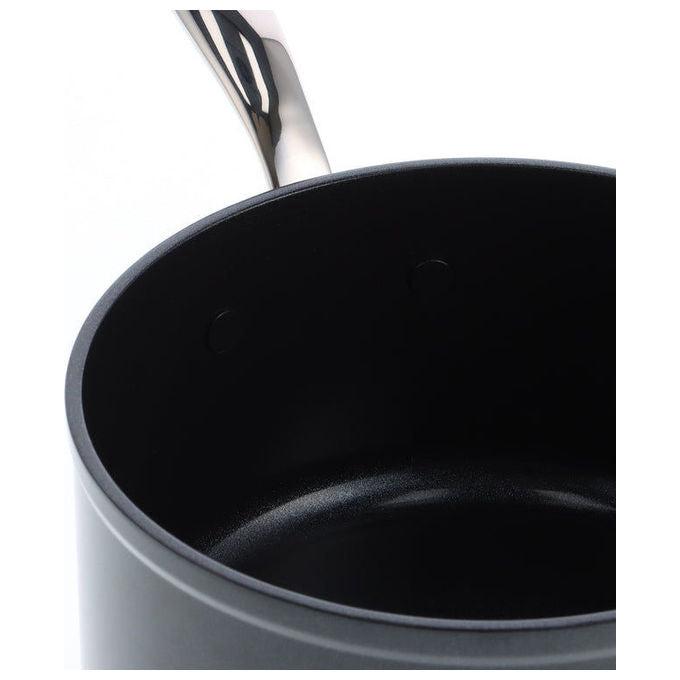 GreenPan CC005332001 Barcelona Pro Steelpan con Coperchio 20 cm Rivestimento Antiaderente in Ceramica Thermolon Infinity Acciaio Inossidabile Induzione colore Nero