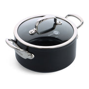 GreenPan 005878C9-6916-4875-B152-D4E4DE14BA51 Barcelona Pro Casseruola in Alluminio con Rivestimento Ceramico 24 cm colore Nero