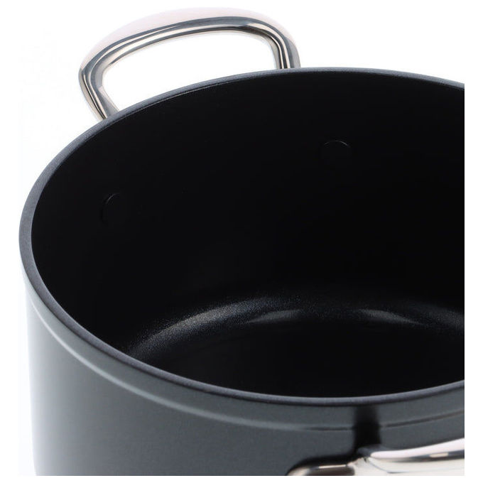 GreenPan 005878C9-6916-4875-B152-D4E4DE14BA51 Barcelona Pro Casseruola in Alluminio con Rivestimento Ceramico 24 cm colore Nero