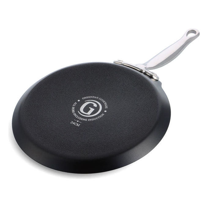 GreenPan 4895156693338 Barcelona Pro Pannenkoekenpan 28 cm con rivestimento ceramico antiaderente colore Nero