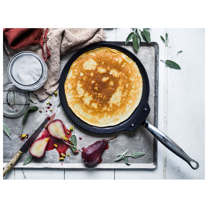 GreenPan 4895156693338 Barcelona Pro Pannenkoekenpan 28 cm con rivestimento ceramico antiaderente colore Nero