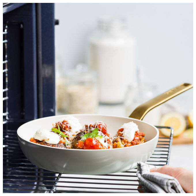 GreenPan CC009169-001 Evolution Padella 24 cm Antiaderente Thermolon senza PFAS colore Crema