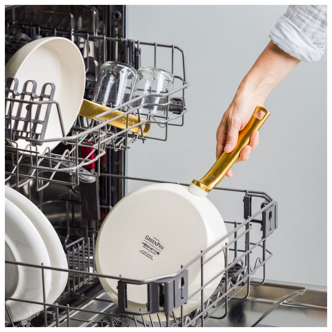 GreenPan CC009169-001 Evolution Padella 24 cm Antiaderente Thermolon senza PFAS colore Crema