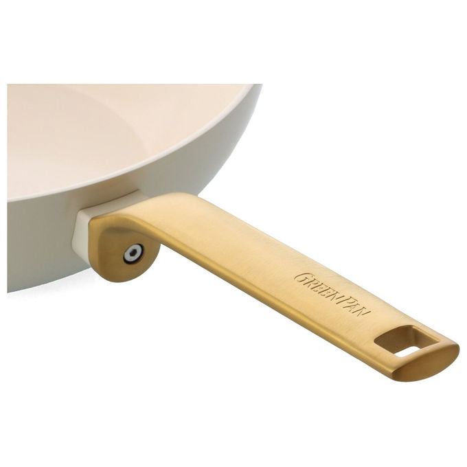 GreenPan CC009170-001 Evolution Padella Multiuso 28 cm Antiaderente Alluminio con Manico in Acciaio Inox colore Bianco