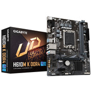 Gigabyte H610M K DDR4 Scheda madre Intel H610 Express LGA 1700 2x DIMM DDR4 fino a 3200MHz 1x M.2 2x SATA USB 3.2 Gen 1 LAN Gigabit colore Marrone