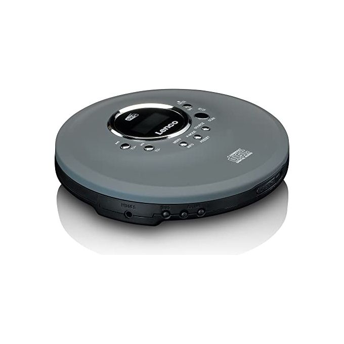 Lenco CD-400GY Lettore CD Portatile con Radio DAB+ FM Supporto MP3 Autonomia fino a 8 ore colore Antracite