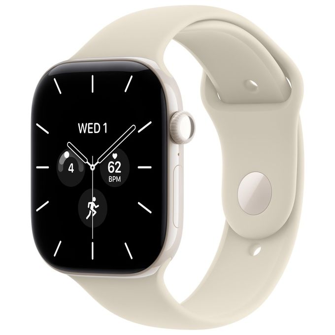 Apple MJH14QL-A Apple Watch Series 12 GPS + Cellular Cassa 46 mm in Ceramica Sensore Frequenza Cardiaca Monitoraggio Salute Completo Colore Bianco
