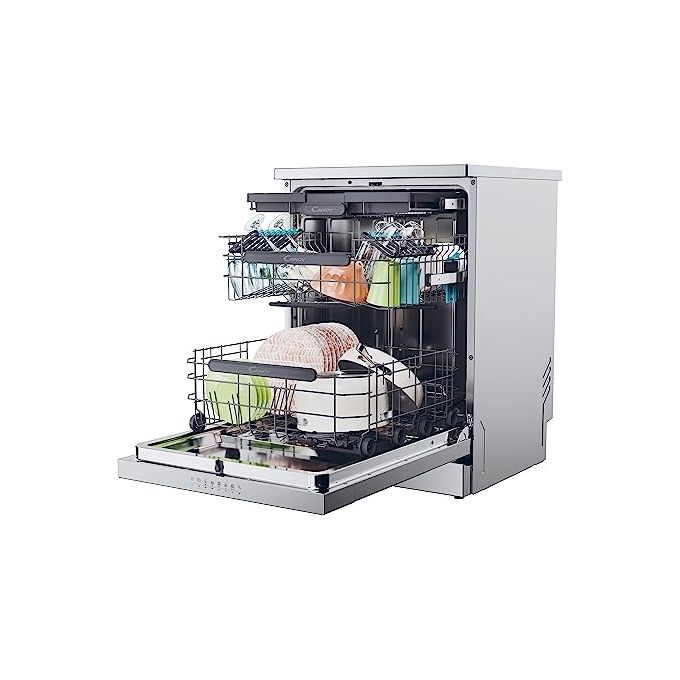 Candy 32002507 RapidÓ Lavastoviglie 16 coperti Classe C Wi-Fi BLE Smart Basket Smart Door 44 dB (85x59,7x59,8 cm) colore Inox