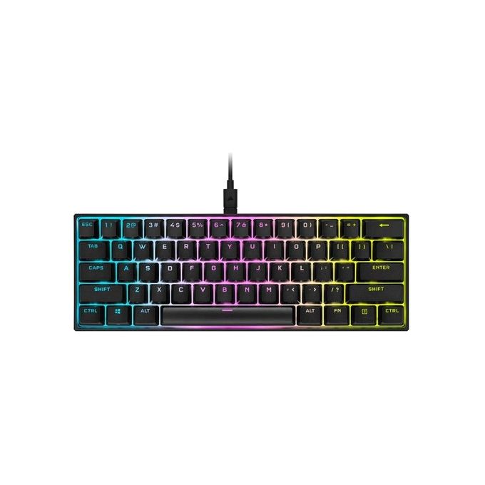 Corsair CH-9194010-IT K65 RGB MINI Tastiera Meccanica da Gioco 60% con Switch CHERRY MX Red USB-C Rimovibile colore Nero