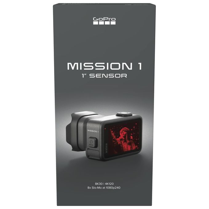 GoPro CHDHW-001-RW MISSION 1 fotocamera per sport d'azione 50 MP 8K Ultra HD Wi-Fi Touch screen LCD doppio colore Nero