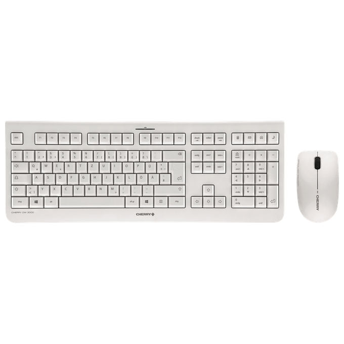 CHERRY JD-0710DE-0 DW 3000 Tastiera e Mouse Wireless QWERTZ Tedesco 109 tasti 10 m Grigio