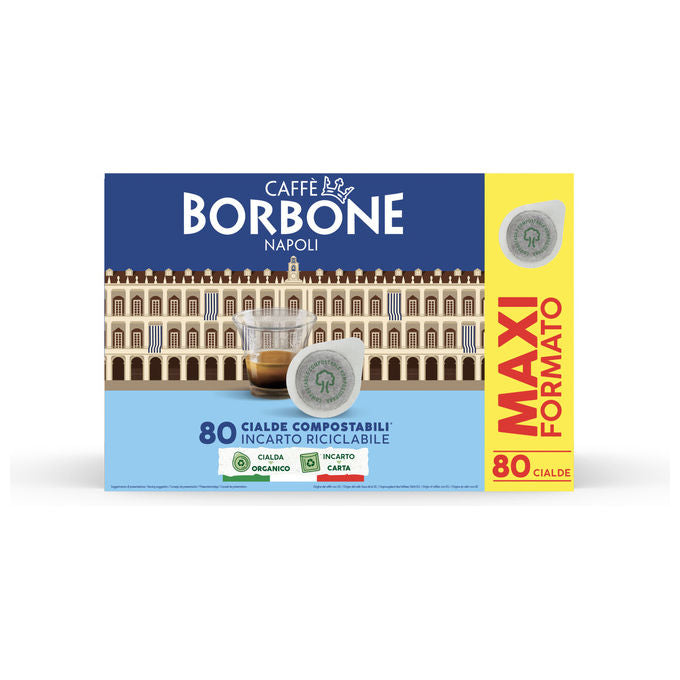 Caffe' Borbone, Cialde Nobile Compostabili ESE 44mm, 80 Pezzi