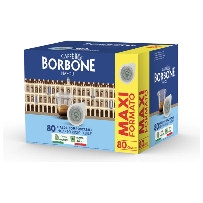 Caffe' Borbone, Cialde Nobile Compostabili ESE 44mm, 80 Pezzi
