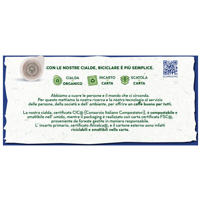 Caffe' Borbone, Cialde Nobile Compostabili ESE 44mm, 80 Pezzi