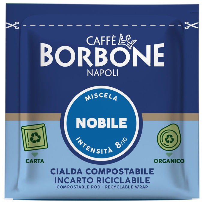 Caffe' Borbone, Cialde Nobile Compostabili ESE 44mm, 80 Pezzi