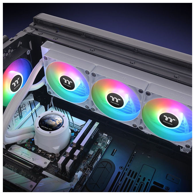 Thermaltake 4711475640375 TH360 V2 Ultra ARGB Sync All-In-One Liquid Cooler 36 cm colore Bianco