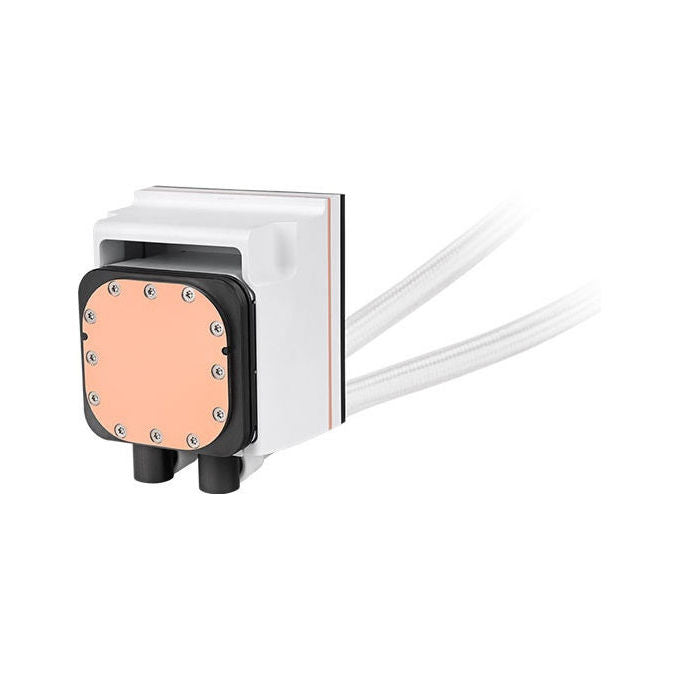Thermaltake CL-W452-PL14SW-A MAGFloe 420 Ultra ARGB Raffreddatore di liquidi tutto in uno 14 cm 3 ventole Display LCD 3.95'' colore Bianco