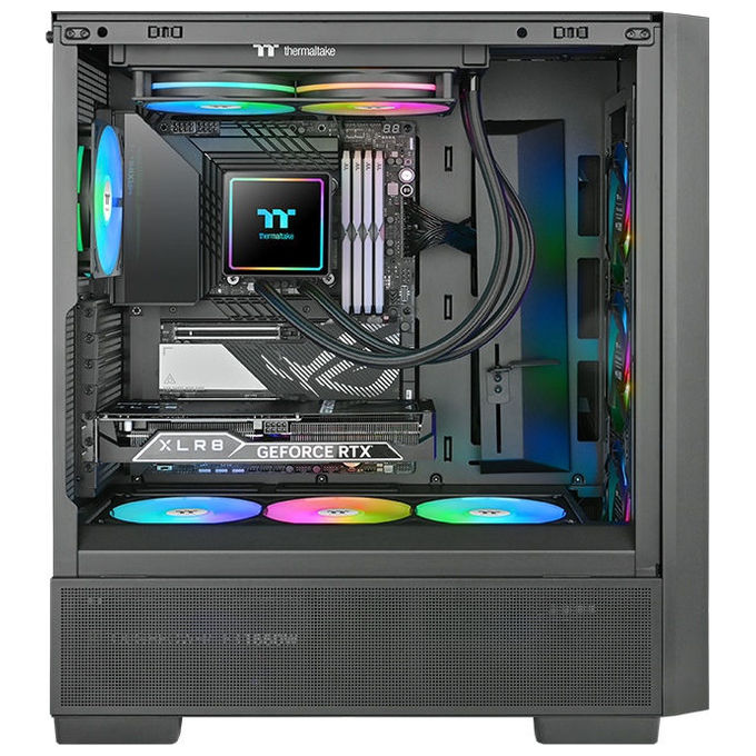 Thermaltake CL-W465-PL12SW-A TH240 V3 ARGB Raffreddatore di liquidi tutto in uno 240 mm 2 ventole 12 cm Nero