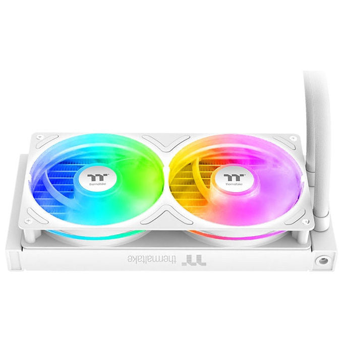 Thermaltake CL-W467-PL12SW-A TH240 V3 ARGB Raffreddatore di liquidi tutto in uno 12 cm 2 ventole pompa 800 2500 rpm LED RGB colore Bianco