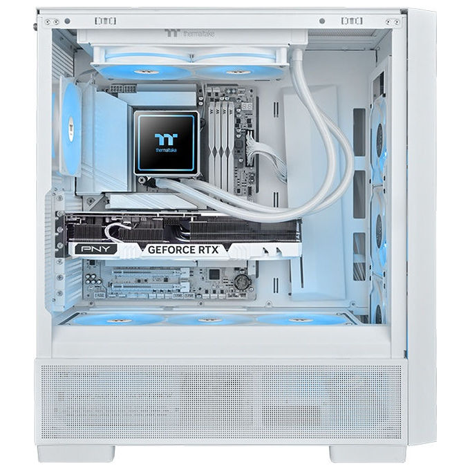 Thermaltake CL-W467-PL12SW-A TH240 V3 ARGB Raffreddatore di liquidi tutto in uno 12 cm 2 ventole pompa 800 2500 rpm LED RGB colore Bianco