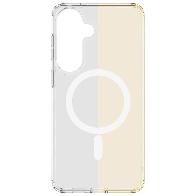 Cellularline CLEARMAGALS26PLT Clear Mag Custodia Cover Samsung Galaxy S26 Plus Rigida Bordo Gomma Qi2 MagSafe Anti-ingiallimento Antibatterica colore Trasparente