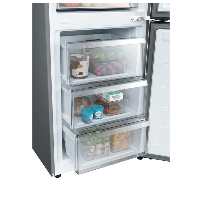 Candy CNCQ2T6S18DX Frigorifero Combinato 315 L Total No Frost 185 cm classe D 35 dB (185x59,5x59,9 cm) colore Acciaio Inox