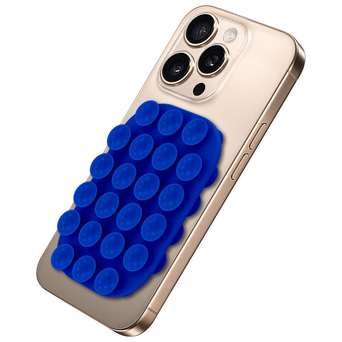 Celly COLFIXSQUAREBL Supporto Passivo per Telefono Cellulare Smartphone in Silicone con Fissaggio a Ventosa colore Blu