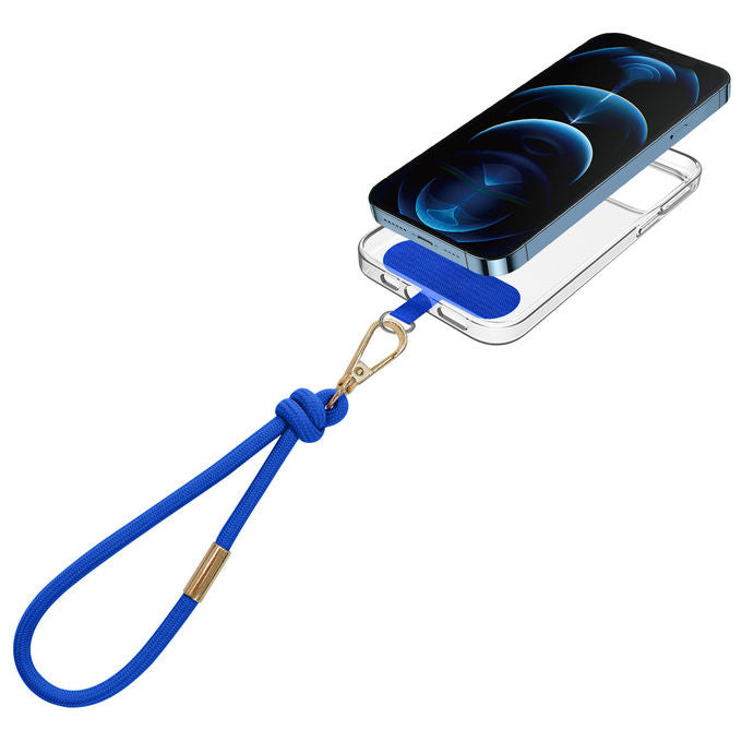 Celly COLWRISTLACETBL Offset Laccetto da Polso per Smartphone Universale Tessuto 36 cm colore Blu