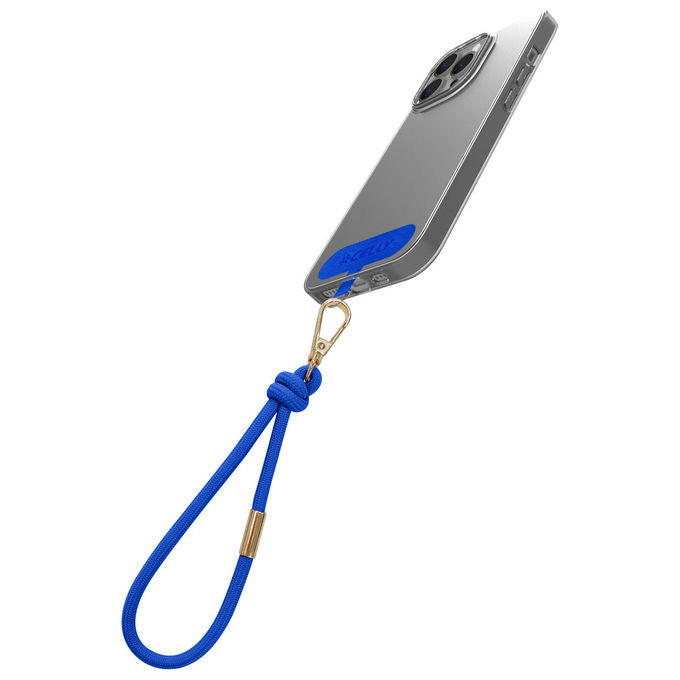 Celly COLWRISTLACETBL Offset Laccetto da Polso per Smartphone Universale Tessuto 36 cm colore Blu