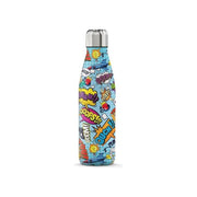 THE STEEL BOTTLE 8032539567008 Serie Pop Art Borraccia Termica Acciaio Inox 500 ml Doppia Parete Chiusura Ermetica colore Comic