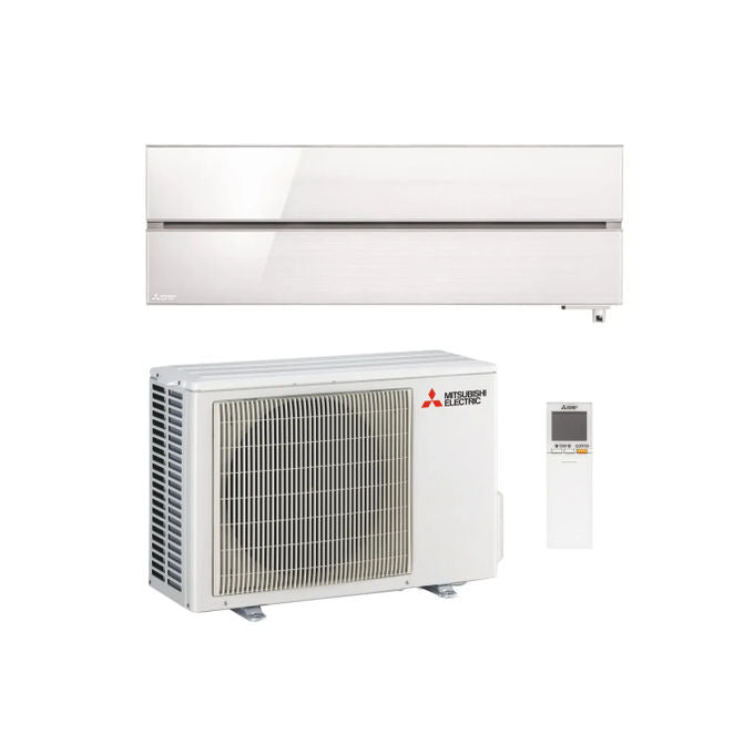 Mitsubishi MSZ-LN25VG2V Kirigamine Style Condizionatore fisso Mono Split Inverter 9000 BTU Classe A+++ A+++ Rumorosita' 19 dB Wi-Fi Integrato colore Bianco Perla