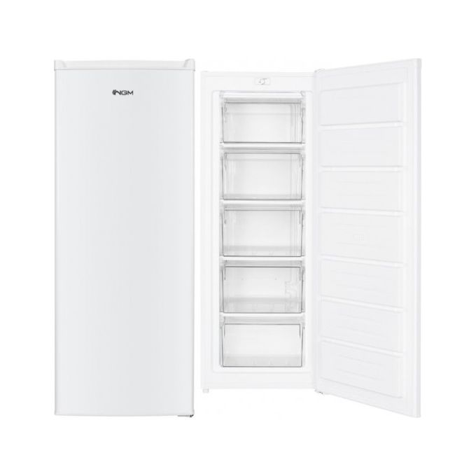 NGM CV241WME Congelatore Verticale 168 L 143 cm Classe E 40 dB 5 Cassetti Statico colore Bianco