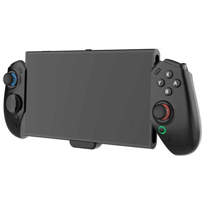 Qubick COS20020 Controller Portatile per Nintendo Switch 2 con Sensore di Movimento 9 Assi 4 Pulsanti Posteriori Programmabili Vibrazione Regolabile Slot per 4 Schede di Gioco colore Nero