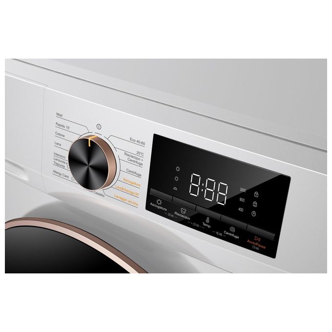 TCL Lavasciuga 10 + 6 kg Classe a e Display led TCL LAVASCIUGA 10+6 KG 1400 RPM CLASSE A DISPLAY LED (60x60x85 cm) colore Bianco