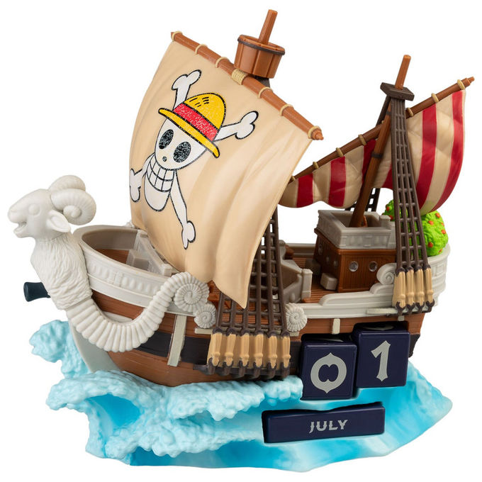 Grupo Erik One Piece Calendario Perpetuo 3D Going Merry Manga Anime Resina