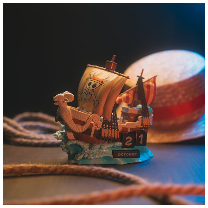 Grupo Erik One Piece Calendario Perpetuo 3D Going Merry Manga Anime Resina