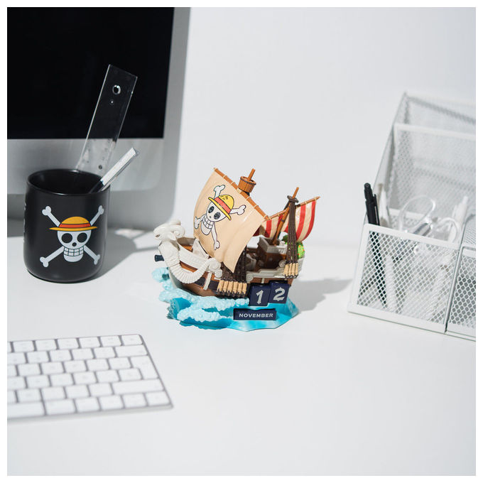 Grupo Erik One Piece Calendario Perpetuo 3D Going Merry Manga Anime Resina